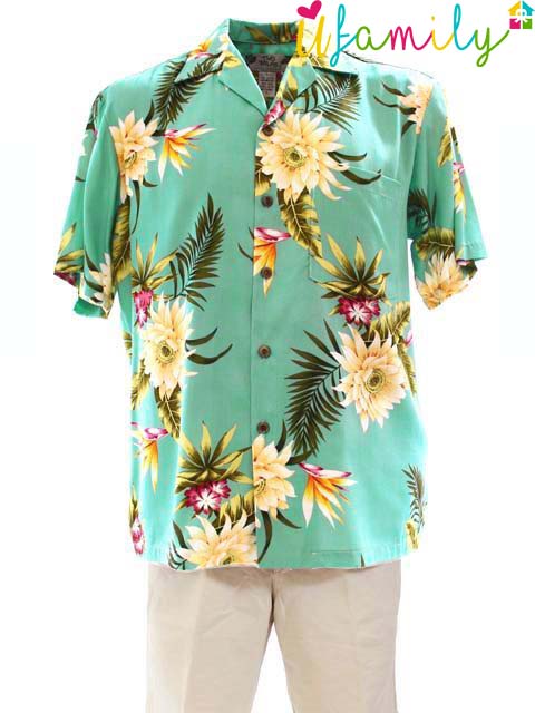 Ceres Green Hawaiian Shirt Men