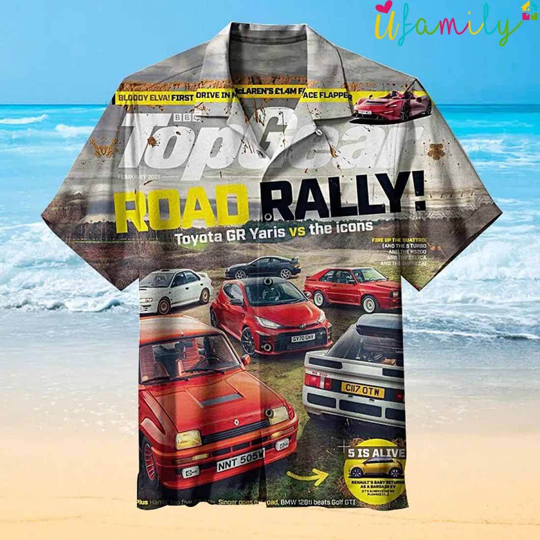 Road Rally TV Car Vintage Hawaiian Shirt