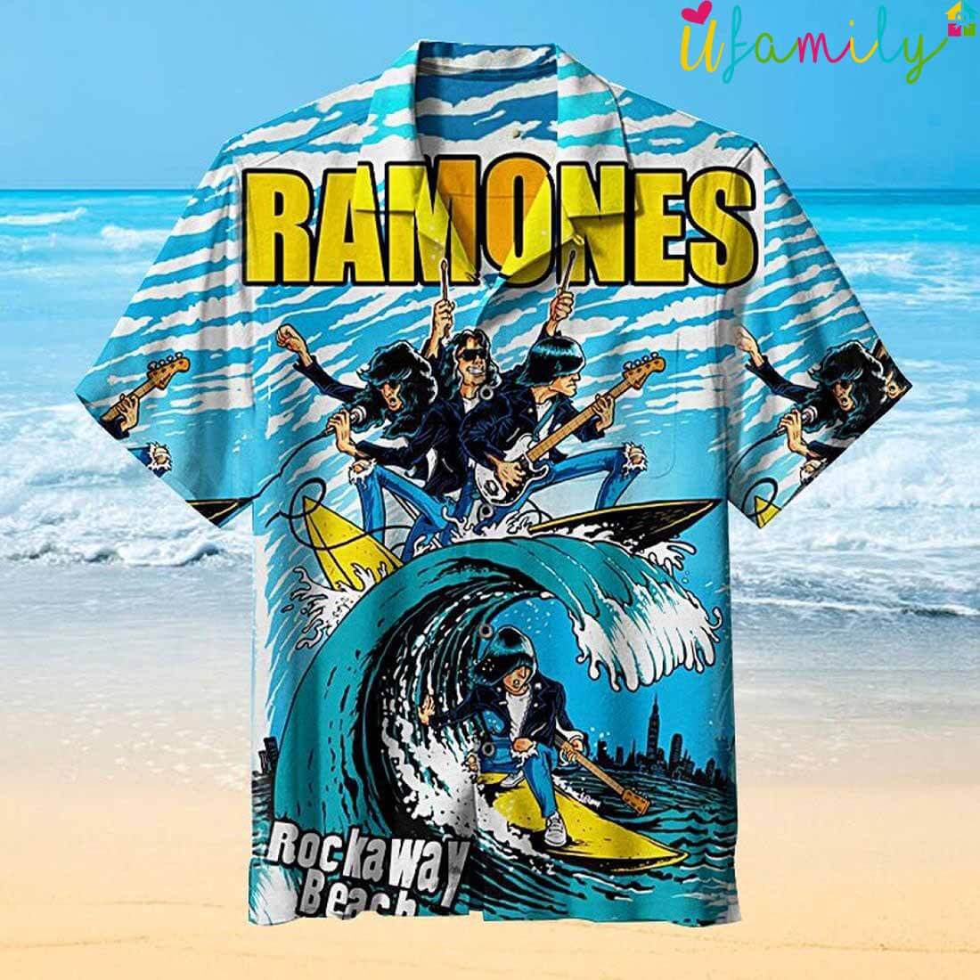The Ramones Vintage Hawaiian Shirt