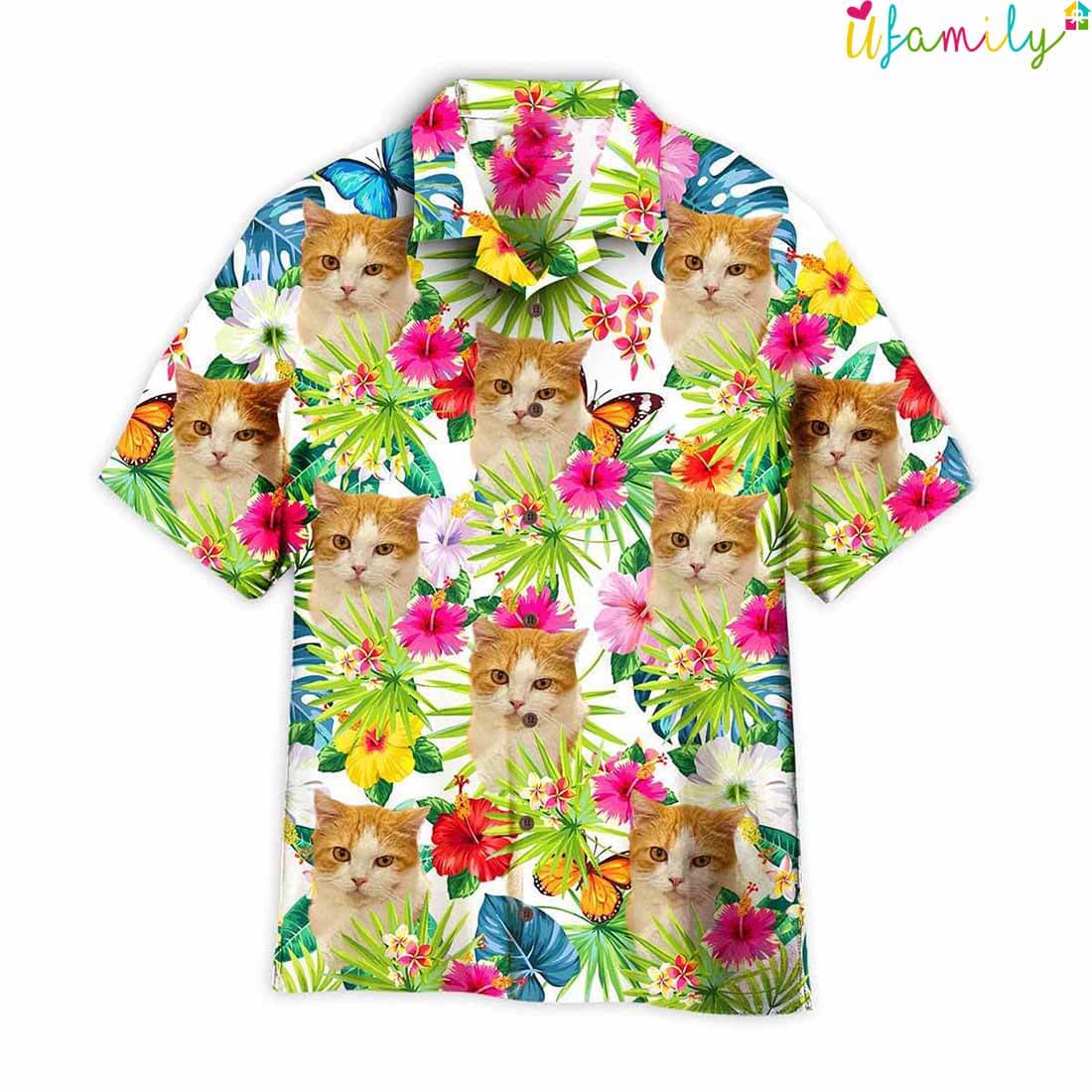 Cat In Spring Hawaiian Shirt