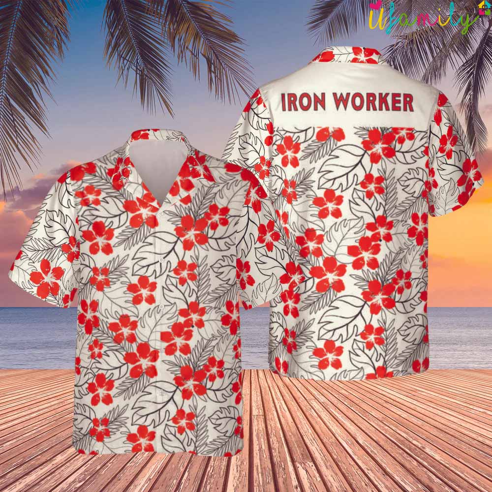Iron Worker Construction Hawaiian Shirt