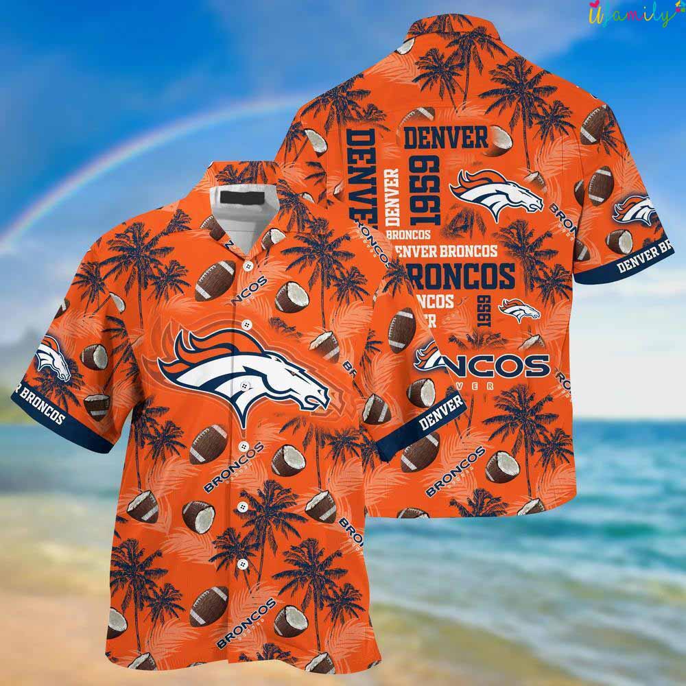 Denver Broncos Football Hawaiian Shirt