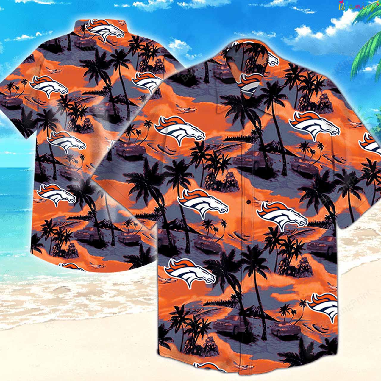 Denver Broncos Nfl Tropical Beach Hawaiian Shirt
