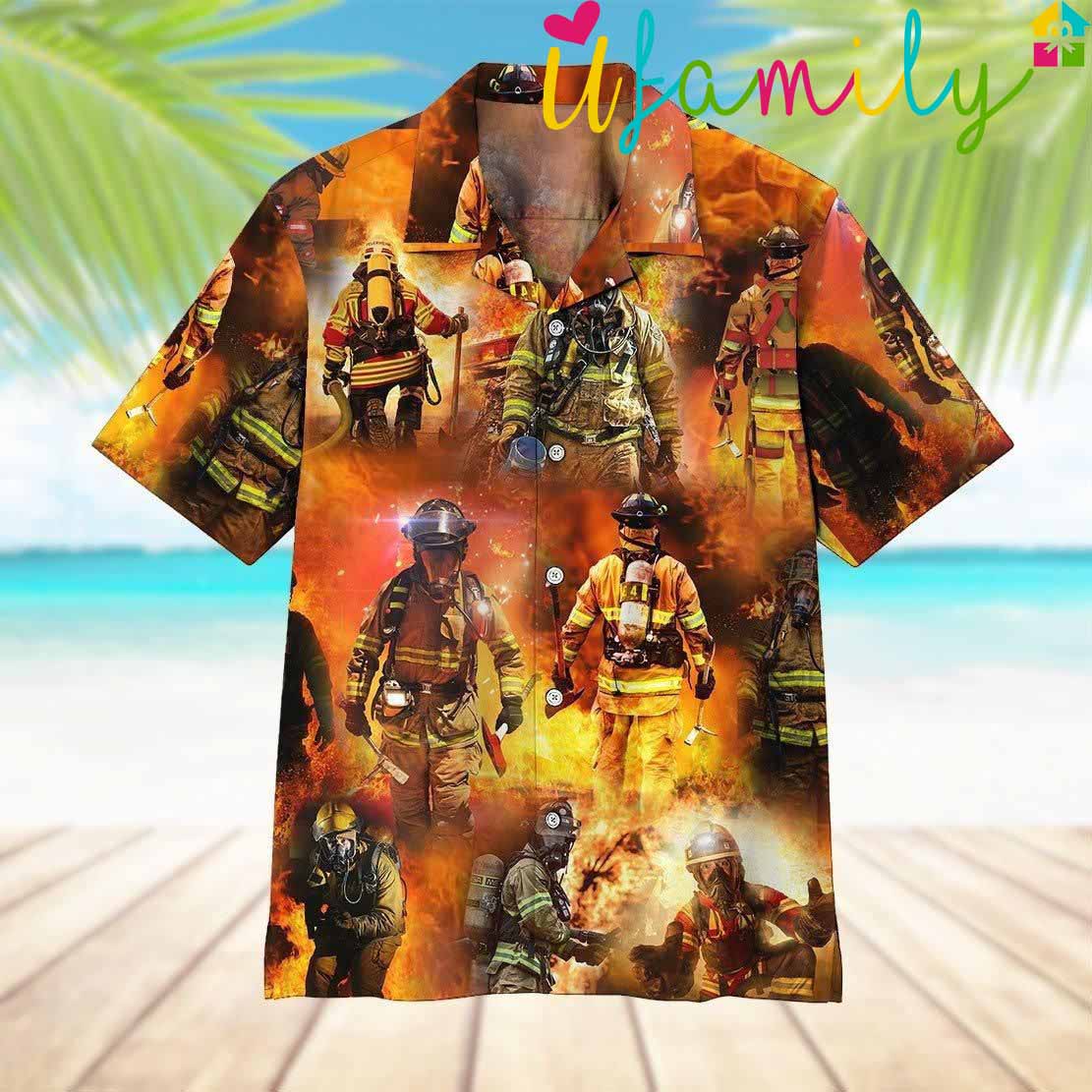 Cool Firefighter Hawaiian Shirt