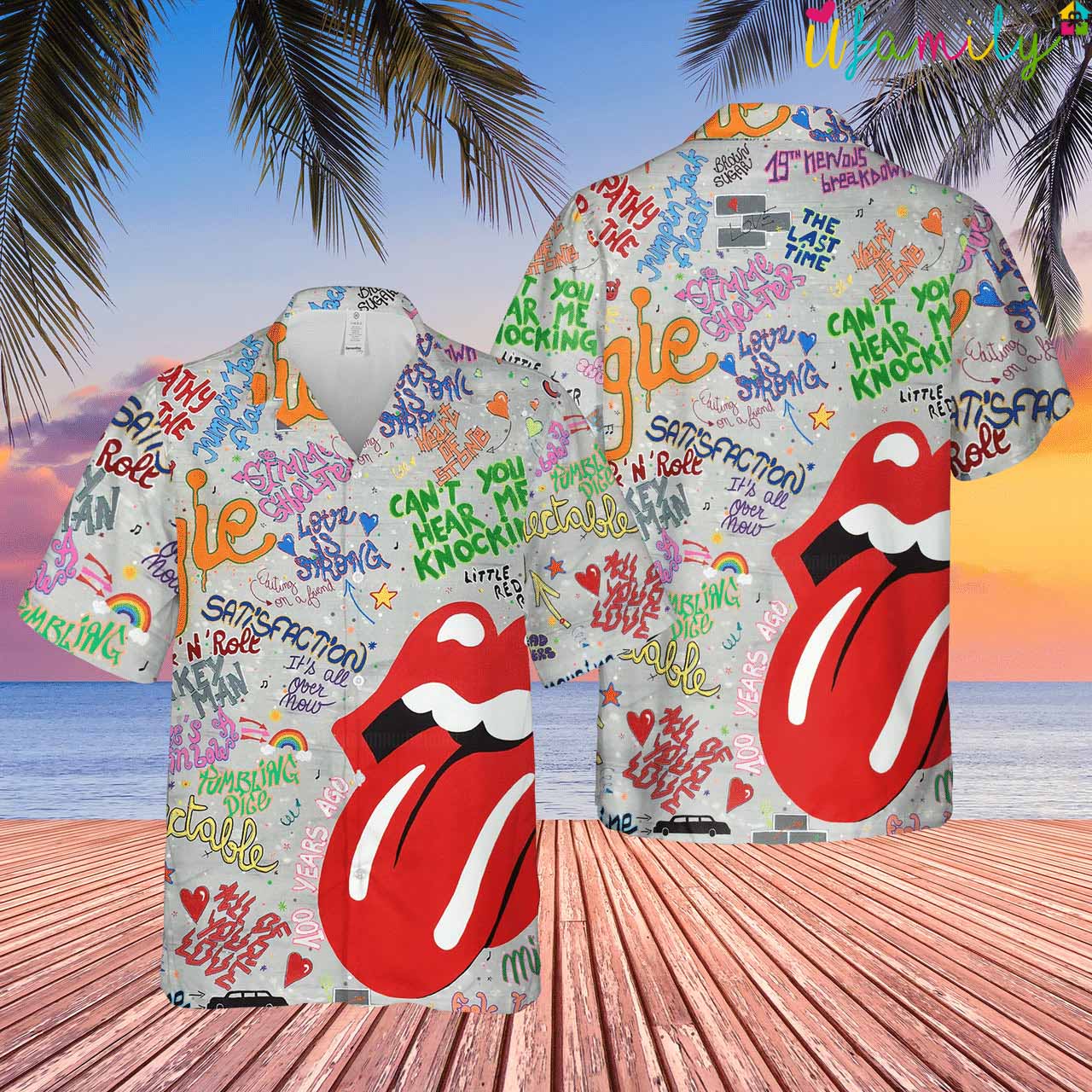 Funny Rolling Stones Hawaiian Shirt