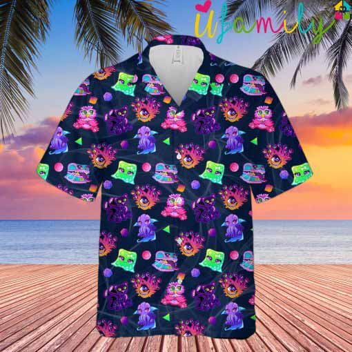 Monsters Pattern Dnd Hawaiian Shirt