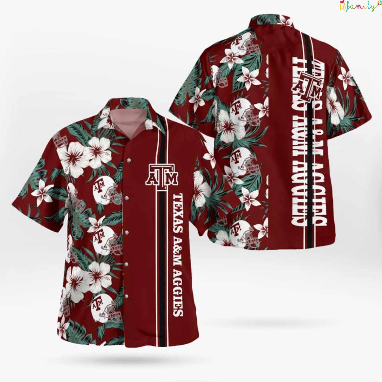 Texas A&M Aggies Scarlet Hawaiian Shirt