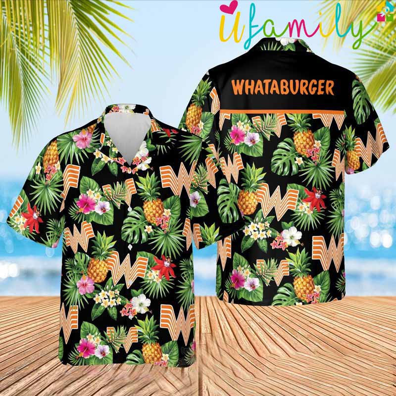 Tropical Whataburger Hawaiian Shirt